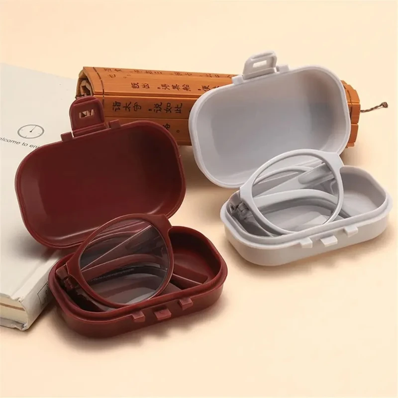 Portable Folding Reading Glasses with Case Anti Blue Light Blocking Unisex Presbyopic Eyeglasses for Woman and Man Eyewear Frame - Image 4