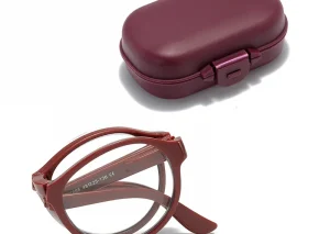 Portable Folding Reading Glasses with Case Anti Blue Light Blocking Unisex Presbyopic Eyeglasses for Woman and Man Eyewear Frame