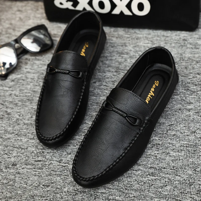2025New Fashionable Loafers Breathable Casual Leather Shoes Men's Leather Loafers