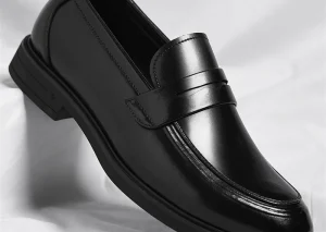 Men's Formal Leather Loafers Italian Style Slip-on Stylish Elegant Business Shoes Comfortable Lightweight Office Dress Shoes