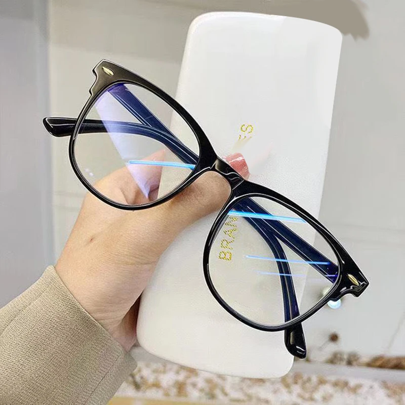 3 Pcs/Set Transparent Computer Glasses Frame Women Men Anti Blue Light Round Eyewear Blocking Glasses Optical Spectacle Eyeglass - Image 3