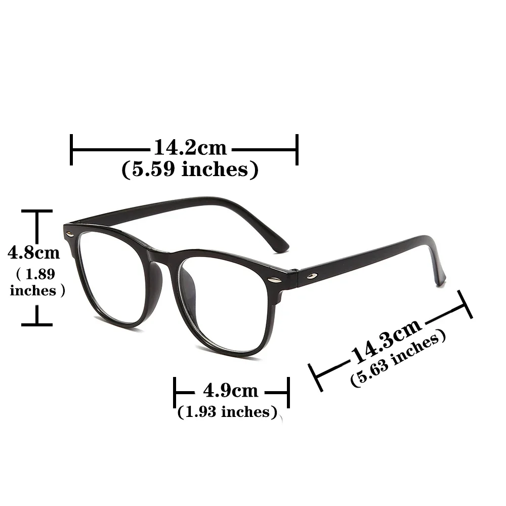 3 Pcs/Set Transparent Computer Glasses Frame Women Men Anti Blue Light Round Eyewear Blocking Glasses Optical Spectacle Eyeglass - Image 6