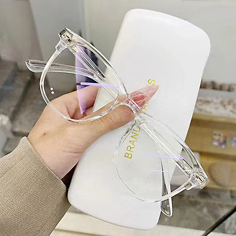 3 Pcs/Set Transparent Computer Glasses Frame Women Men Anti Blue Light Round Eyewear Blocking Glasses Optical Spectacle Eyeglass - Image 2